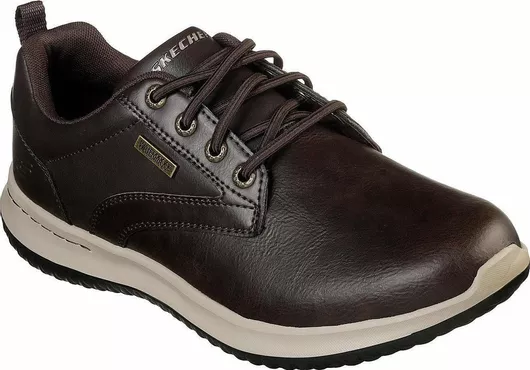 Skechers Delson Antigo Δερμάτινα Ανδρικά Casual Καφέ