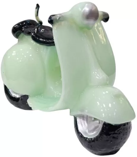 Λαμπάδα Κερινη Αστεία Χιουμοριστική Βεσπα, Lm594, 6χ16χ10cm, Ανοιχτο Πρασινο Χρωμα