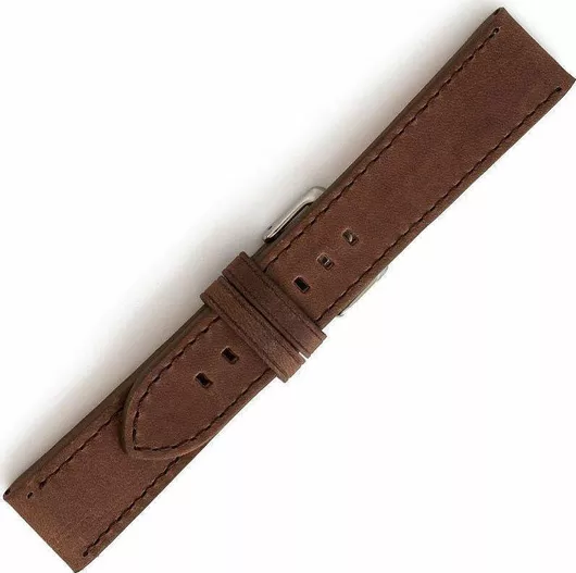 Λουράκι Ρολογιού Δερμάτινο 24mm Καφέ
