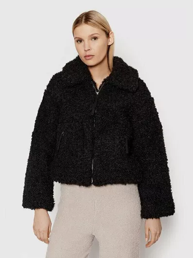 Ugg Australia Κοντή Γυναικεία Γούνα Μαύρο