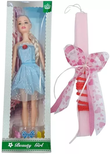 Πασχαλινη Λαμπαδα Παιχνιδι Κουκλα Πλακε Κερι Lab5112 Ροζ