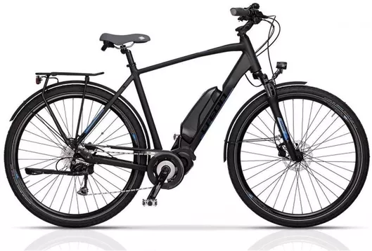 Ηλεκτρικό Ποδήλατο Shimano 28" 2025 Μαύρο Πόλης με Ταχύτητες