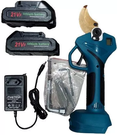 Ψαλίδι Κλαδέματος 21V με 2 Μπαταρίες & Μέγιστη Διάμετρο Κοπής 35mm σε Βαλιτσάκι Μεταφοράς
