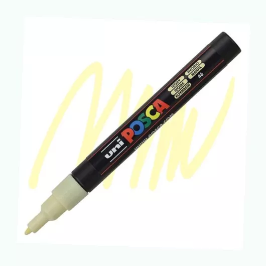 Μαρκαδόρος Ανεξίτηλος Uni Posca Pc-3m Ιβουάρ 46