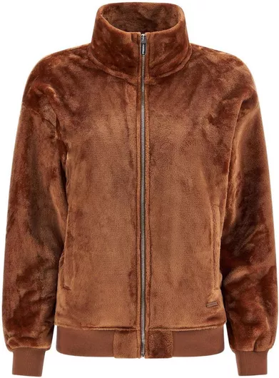 Freddy Μακριά Γυναικεία Ζακέτα Καφέ