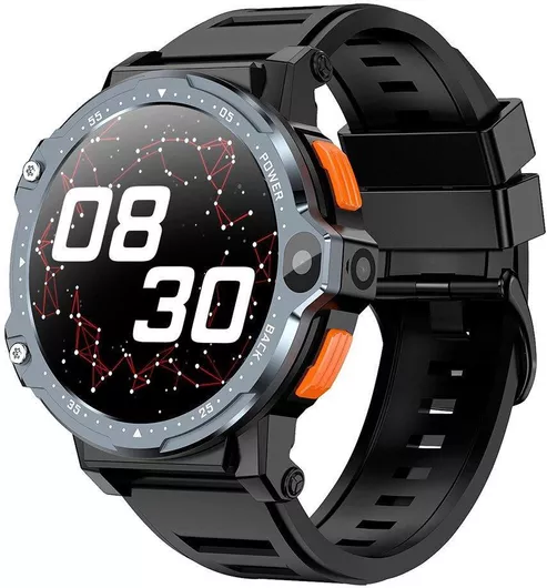 Valdus PG999 4G Smartwatch με SIM & Παλμογράφο Μαύρο