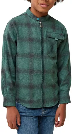 Mexx Παιδικό Καρό Πουκάμισο Μακρυμάνικο Dark Green