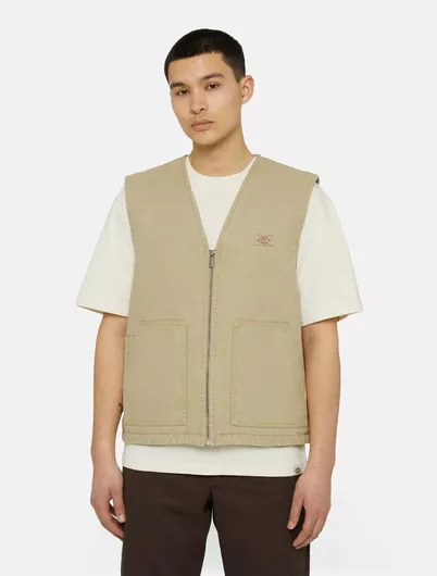 Dickies Canvas Αμάνικο Μπουφάν Desert Sand