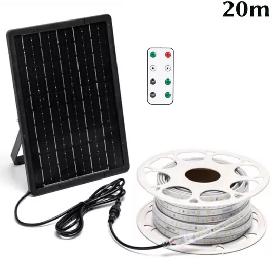 Ηλιακό Φωτιστικό Aigostar 200W 2000lm Ψυχρό Λευκό 6500K με Τηλεχειριστήριο IP65