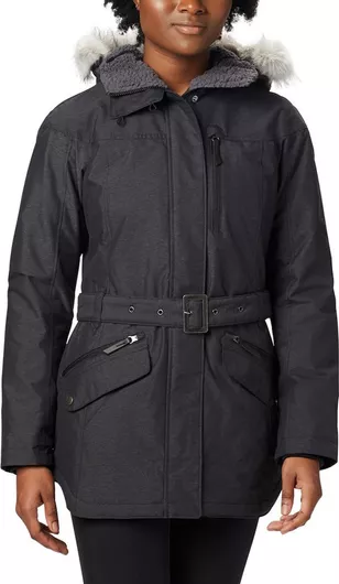 Columbia Carson Pass II Μακρύ Γυναικείο Μπουφάν Παρκά για Χειμώνα Μαύρο