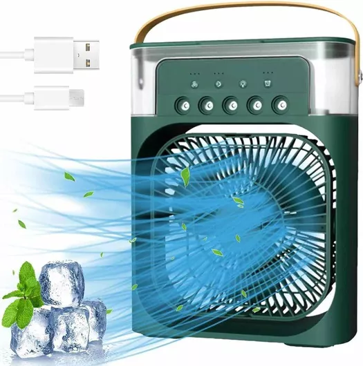 Φορητό Air Cooler Fan 3 Ταχυτήτων 10W Πράσινο