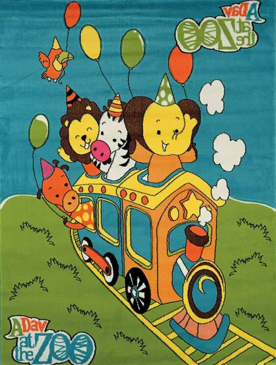 Παιδικό Χαλί Madi Βαμβακερό 90x150cm  11mm Colors 417 Πράσινο