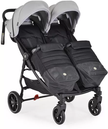 Καρότσι Μωρού Cangaroo 2Gether για Δίδυμα Ultimate gray 4kg