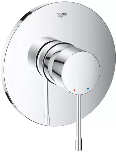 Μίκτης Μπαταρίας Εντοιχισμού Grohe Essence Ντουζιέρας Ασημί