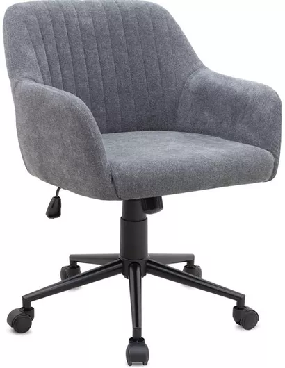 Καρέκλα Γραφείου με Ανάκλιση και Ρυθμιζόμενα Μπράτσα Alice Γκρι Megapap