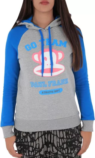 Paul Frank Γυναικείο Φούτερ με Κουκούλα Γκρι