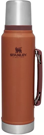 Μπουκάλι Θερμός Stanley Classic Legendary Ανοξείδωτο / Πλαστικό BPA Free 1lt Clay με Λαβή