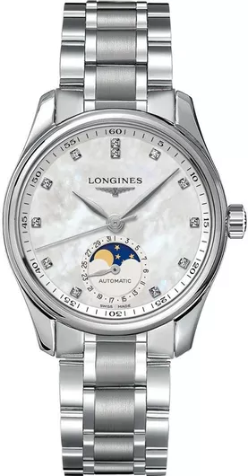 Γυναικείο Ρολόι Longines Αυτόματο με Ασημί Μεταλλικό Μπρασελέ