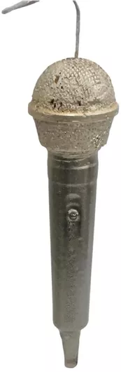 Πασχαλινή Λαμπάδα Χιουμοριστικη Μεγαλο Χρυσο Μικροφωνο Lab3001 20cm