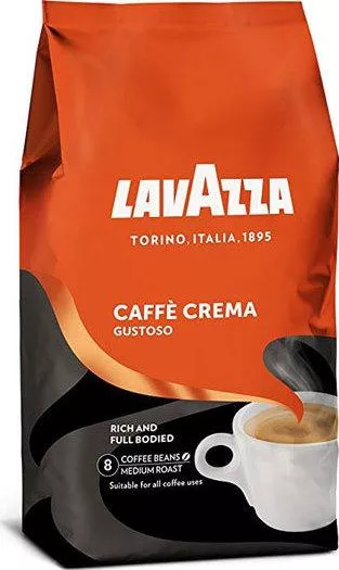 Καφές Espresso Lavazza India Crema Gustoso σε Κόκκους 1kg