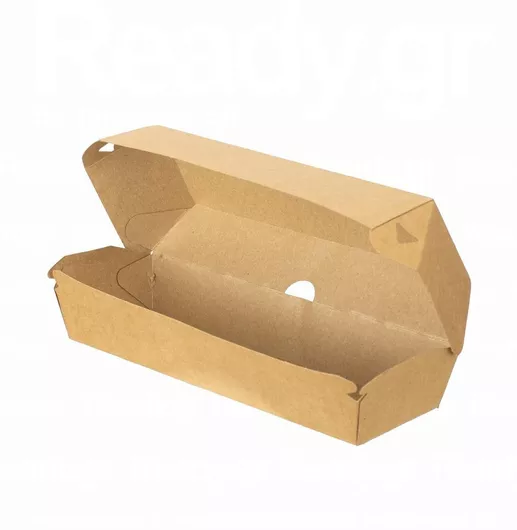 Χάρτινο Κουτί Burger Kraft 24x9x9.5cm