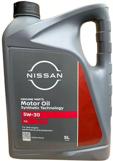 Λάδι Αυτοκινήτου Nissan Συνθετικό Motor Fully Synthetic 5W-30 C4 5lt