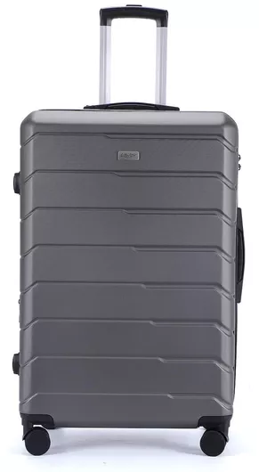 Βαλίτσα Ταξιδίου Lavor Μεσαία Σκληρή Ύψους 66cm με 4 Ρόδες Γκρι