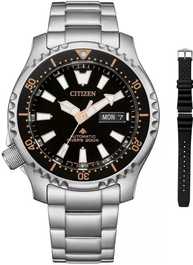 Ανδρικό Ρολόι Citizen Αυτόματο με Ασημί Μεταλλικό Μπρασελέ