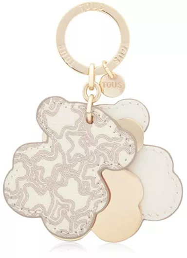Μπρελόκ Γυναικείο Tous Llavero Triple Bear Beige 8433513521663
