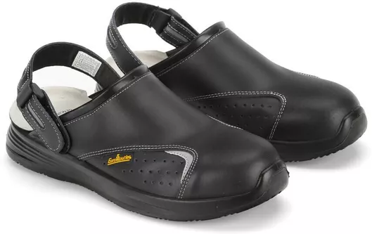 Certified Work Safety Shoes in Clog Style Basic 2.0 EU42/UK8 Black Color