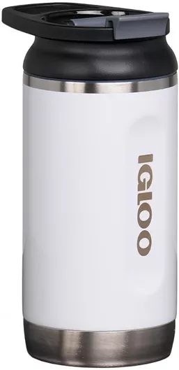 Ποτήρι Θερμός Igloo Tumbler Ανοξείδωτο BPA Free 354ml Λευκό με Καλαμάκι & Λαβή