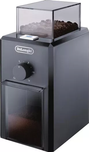 Ηλεκτρικός Μύλος Καφέ De'Longhi KG79 110W με Χωρητικότητα 120gr & 16 Επίπεδα Άλεσης Μαύρος