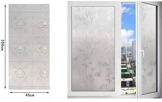 Αυτοκόλλητο Βιτρίνας Παραθύρου Διακοσμητικό Αμμοβολής Σχέδια 45x200cm Sds-22379