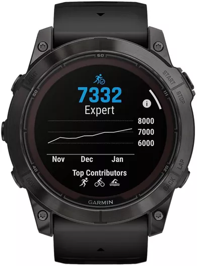 Smartwatch Garmin Fenix 7X Pro Sapphire Solar Titanium 51mm  (Carbon Grey DLC Titanium with Black Band)
