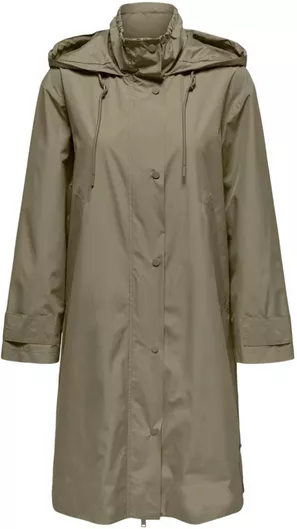 Only Γυναικείο Πράσινο Παλτό με Κουμπιά