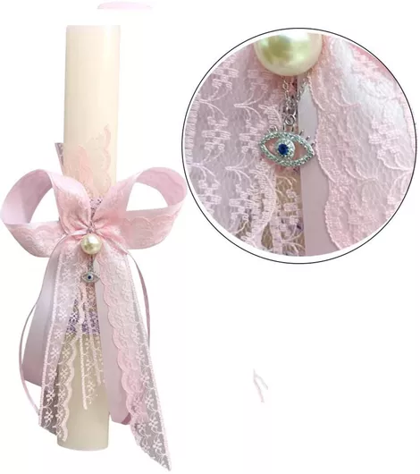 Πασχαλινη Λαμπάδα Κερί Αρωματικό 30cm Ασημενιο Κολιε Γυναικείο Ασημι Ματι Ζιργκον Lab4akd0091m 1 Τεμάχιο