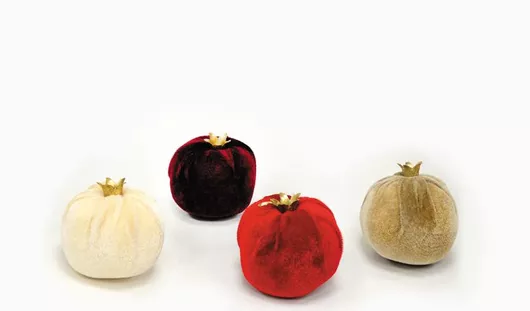 Βελουδινο Ροδι Χρυσο Κοτσανι 8cm Μεσαιο 0621510 Κοκκινο