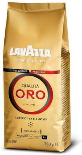 Καφές Espresso Lavazza Arabica Qualita Oro Κόκκους 250gr