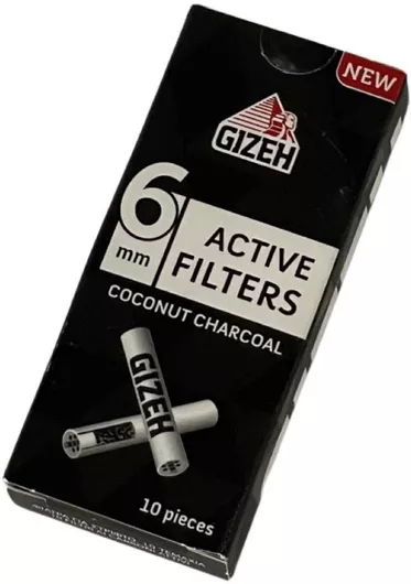 Gizeh Coconut Charcoal 6mm 10 Pack