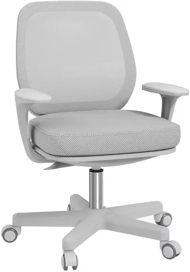 Καρέκλα Γραφείου Vinsetto με Ανάκλιση & Ρυθμιζόμενα Μπράτσα Γκρι