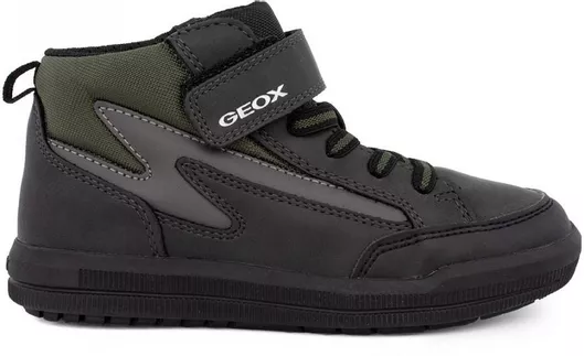 Geox Παιδικά Μποτάκια με Σκρατς Μαύρο