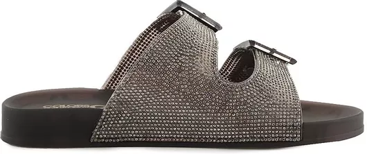 Colors Of California Γυναικεία Σανδάλια Ασημί