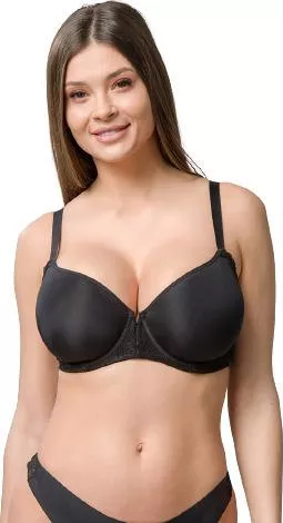 Luna Μαύρο Σουτιέν με Ελαφριά Ενίσχυση & Μπανέλες