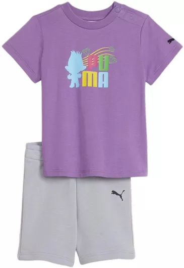 Puma Παιδικό Σετ με Σορτς 2τμχ Μοβ