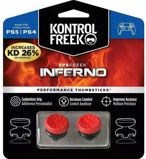 KontrolFreek Performance Thumbsticks FPS Freek Thumb Grips Inferno για PS4/PS5 Λευκό
