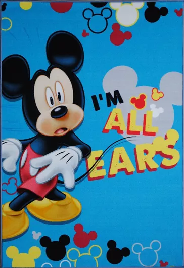 Παιδικό Χαλί MK 02 Mickey 133x190cm Μπλε