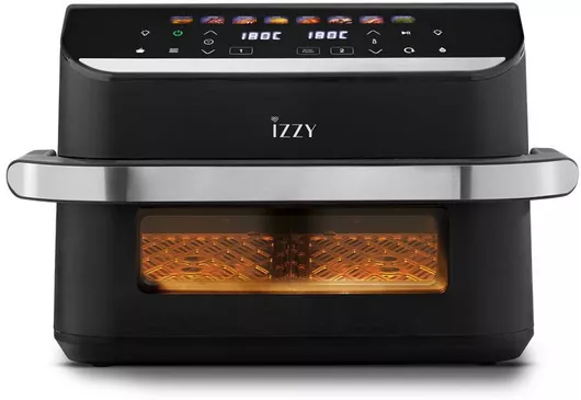 Izzy Air Fryer με Διπλό Αποσπώμενο Κάδο 11lt Μαύρο IZ-8260