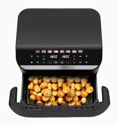 Izzy Air Fryer με Διπλό Αποσπώμενο Κάδο 11lt Μαύρο IZ-8260