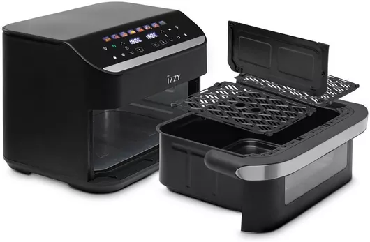 Izzy Air Fryer με Διπλό Αποσπώμενο Κάδο 11lt Μαύρο IZ-8260
