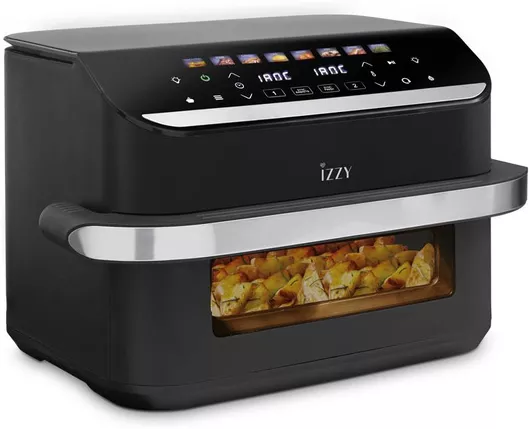 Izzy Air Fryer με Διπλό Αποσπώμενο Κάδο 11lt Μαύρο IZ-8260